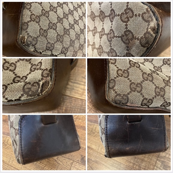 Gucci Vintage GG Canvas Buckle Tote - Picture 7 of 16